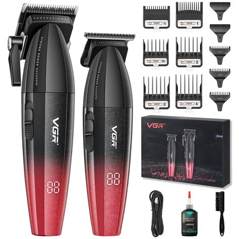 VGR 640 Professional Hair Clippers for Men, 9000RPM Cordless Barber ...