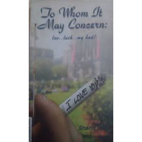 To Whom It May Concern, By Shariq Iqbal – Inspire Bookspace