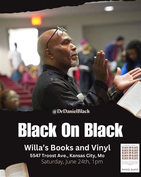 My cousin, Dr. Daniel Black will be speaking about his new book at my ...