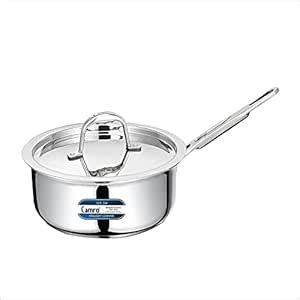 Buy Camro Stainless Steel Tri Ply Sauce Pan Induction Friendly with Lid ...