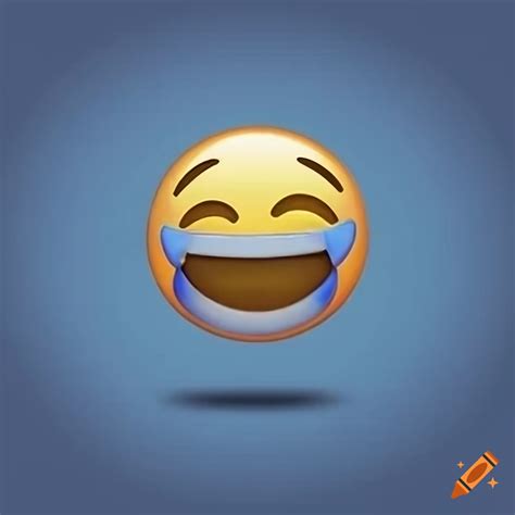 Laughing emojis on blue background on Craiyon