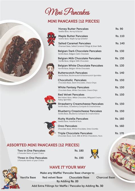 Menu at Waf Bites, Chennai, 15