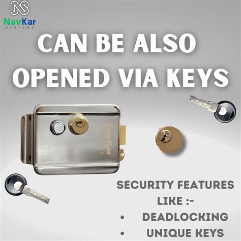 Electronic Door Lock for House Main Metal Door, Gate, to Operate by Re ...