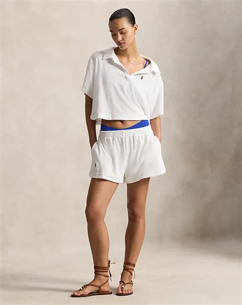 Terry Polo Shirt and Short Cover-Up Set for Women | Ralph Lauren® IN