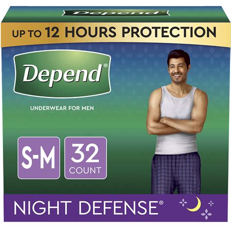 Buy DependNight Defense Adult Incontinence Underwear for Men, Overnight ...