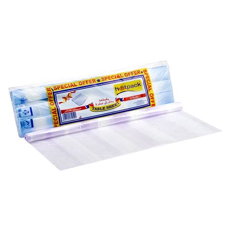 لفائف صوفرا مثقبة من هوتباك - 100×100 سم، لفتان Hotpack Perforated Sofra Roll Table Sheets - 100x100cm 2Rolls