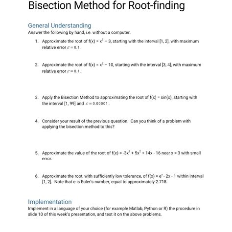 Image result for Bisection Root-Finding