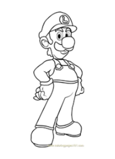 Luigi Coloring Pages Mario Super: CUT AND PASTE INSTRUCTIONS AND