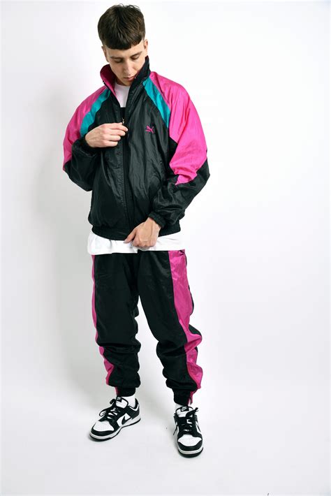 vintage puma tracksuit men | Retro 90s sportswear vintage clothing