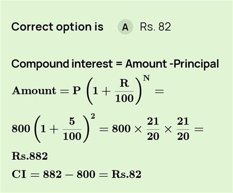 Find the amount and the compound interest if p=1800 rupees,r=5percent p ...