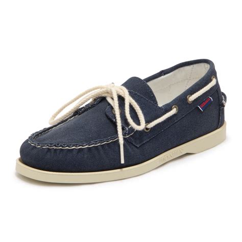 O6668 MOCASSINO UOMO SEBAGO DOCKSIDES PORTLAND CANVAS MAN LOAFER