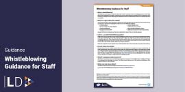Whistleblowing Poster for Staff