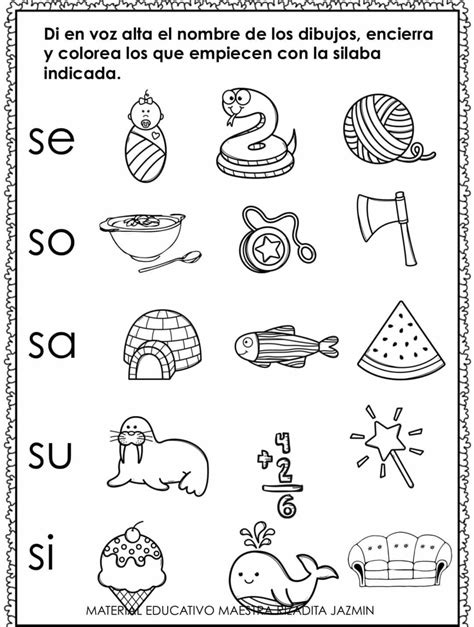 44 ideas de palabras con S para guardar hoy | enseñanza de las letras ...