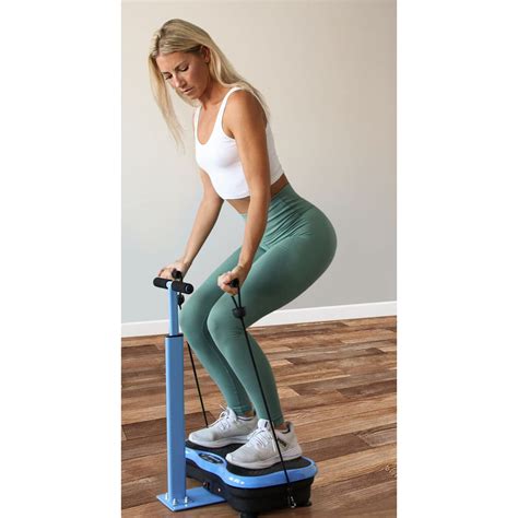 Lifepro Vibration Plate Exercise Machine + Waist-Level Handlebar + Magnetic Acupoints (Gray ...