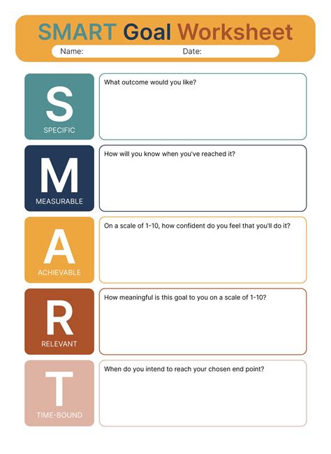 Smart goal template free printables – Artofit