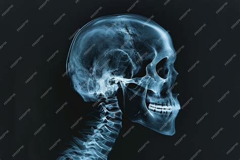 Premium Photo | Human Skull XRay Anatomy Cranial Bones Structure
