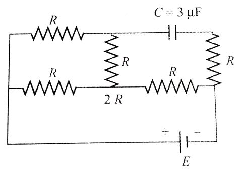 In the given circuit , the potential difference across the capacitor is ...