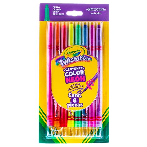CRAYON TWISTABLE CRAYOLA COLORES EXTREMOS 8U | Office Depot Guatemala