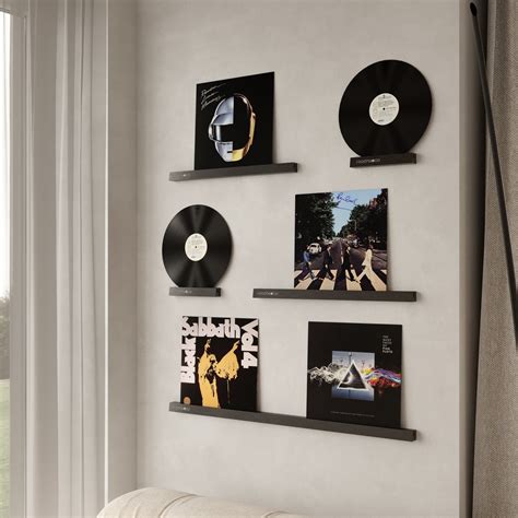 Wall Mounted Vinyl Record Display Shelf - St George Leather Shop