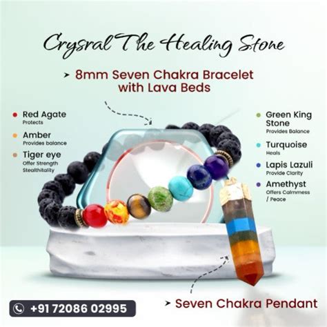 7 Chakra Bracelet – Ink & Crystal