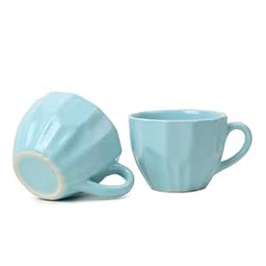 Buy Ministry Of Klay Sky Blue Ceramic Coffee Cups/Cappuccino Cups ...
