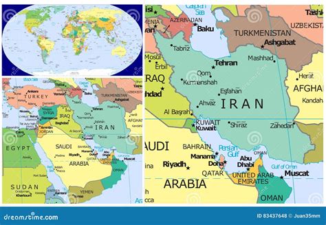 Iran On World Map