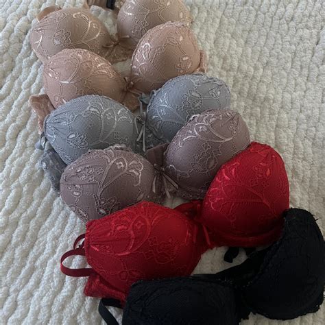 lace push up bras size 34a ️ $2 each - message me... - Depop
