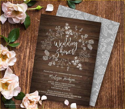 Free Printable Couples Wedding Shower Invitations Templates at Lisa ...