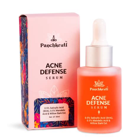 Acne Defense Serum With Salicylic Acid, Mandelic Acid & Willow Bark Ex ...