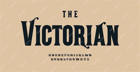 Premium Vector | Victorian style alphabet fancy serif letters antique ...