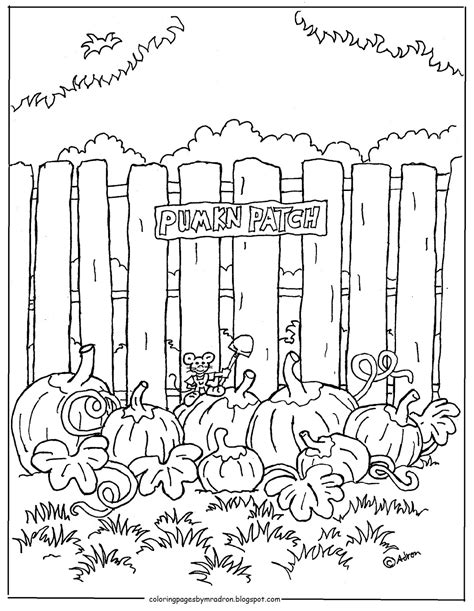 Pumpkin Patch Coloring Pages Printable - Printable Word Searches