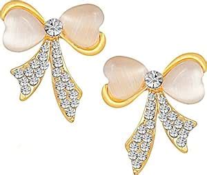 Jewels Galaxy Exclusive Luxuria AAA American Diamond Bow Inspired ...