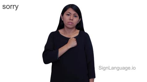 sorry in ASL - Example # 2 - American Sign Language