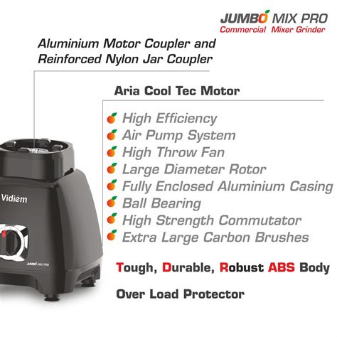 Buy Vidiem Jumbo Mix Pro 1000W Commercial Juicer Online at Vidiem Store ...