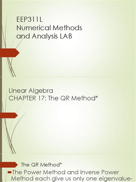 Eigenvalues Using QR Transformations 的图像结果