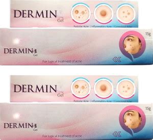 DOOMSDAY DER-MIN GEL FOR CLEAN ACNE FREE GLOWING SKIN PACK OF 15g x 2 ...