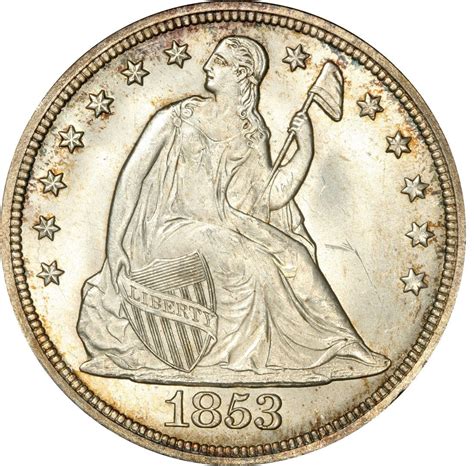1853 Seated Liberty Silver Dollar Values - Live Pricing | CoinValues.com