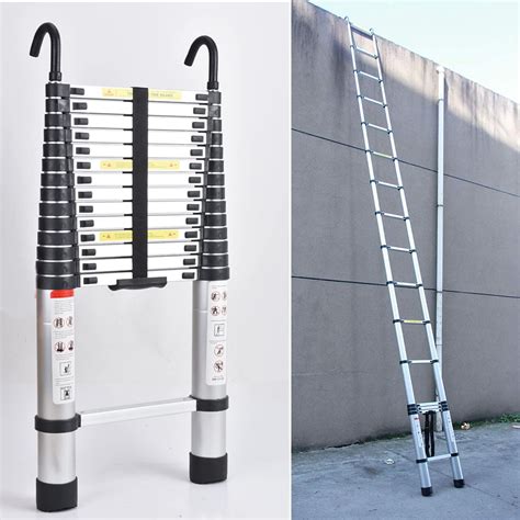 Buy Dayplus 5M Aluminum Extension Ladder Heavy Duty Portable Loft ...