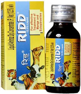 Zoozukart Ridd Anti-Tick and Flea Solution Controller 60 ML 60 ml Pet ...