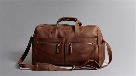 Men's Leather Weekender Bag | Harber London