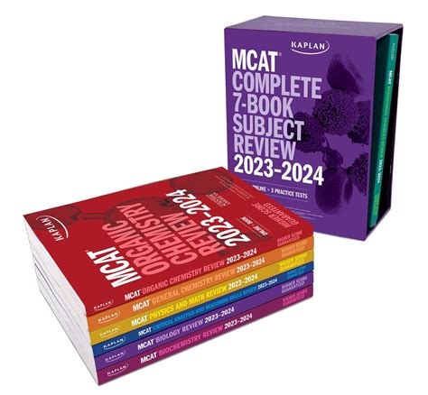 MCAT Complete 7-Book Subject Review 2023-2024, Set Includes Books, Online Prep, 3 Practice Tests ...