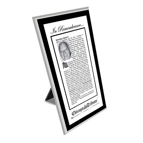 Chicago Tribune Keepsake Obituary Plaque | Chicago Tribune Store