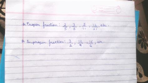 Difference between proper fraction and improper fraction - Brainly.in