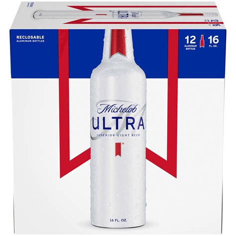 Michelob ULTRA Light Beer, 12 Pack Beer, 16 FL OZ Bottles 12 ct; 16 oz ...