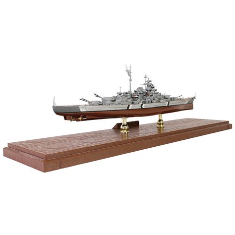 Bismarck Battleship 1/700 Die Cast Model - Full Hull Display Battle of the Denmark Strait, May ...