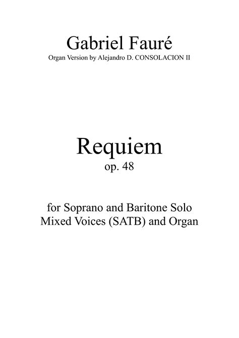 Play Official version of Requiem, Op.48 Sheet Music by Gabriel Fauré ...