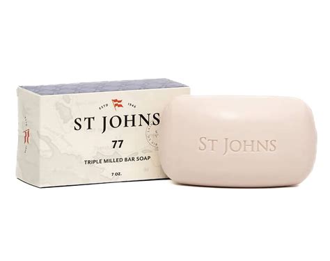 Buy No. 77 Luxury Soap Bar for Men by St Johns. 3X Triple Mille Bath ...