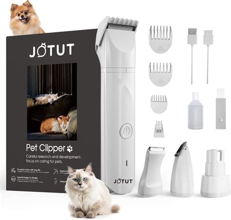 Amazon.com: JOTUT Cat Groom Clippers Low Noise Dog Clipper Home Pet ...