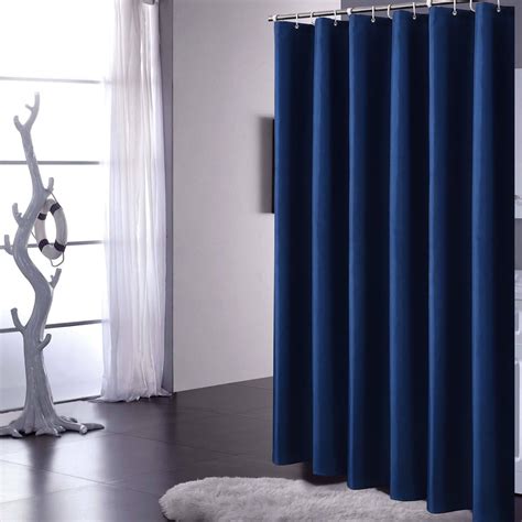 Navy Blue Shower Curtain