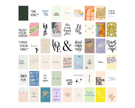 Posters Inc Pack of 54 Motivational Posters for Home Decor, Wall ...